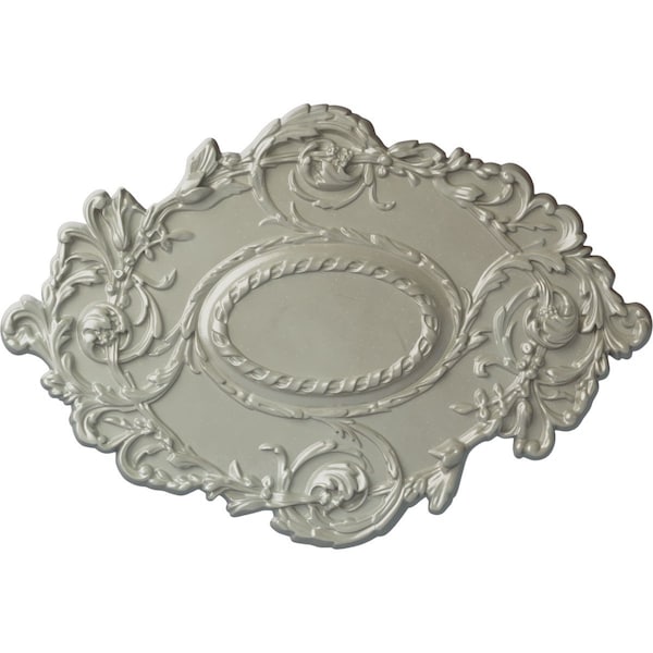 Ekena Millwork Kinsley Flowing Leaf Ceiling Medallion, Hand-Painted Flash Copper, 30 3/8"W x 20 3/4"H x 1"P CM30KIFCS - main